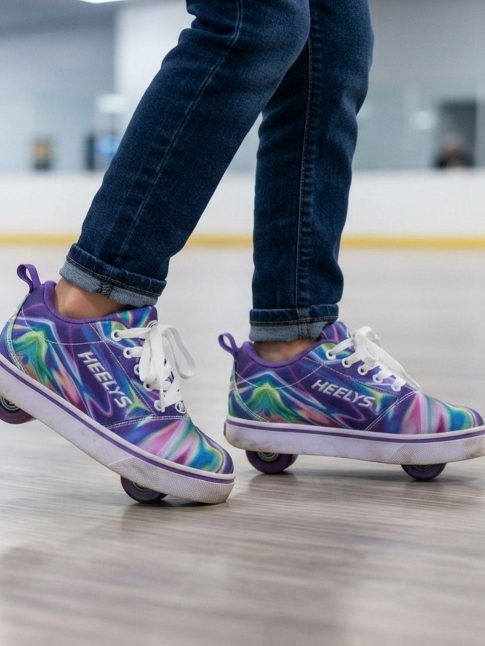Heelys Kids' Purple Multi Roller Shoes